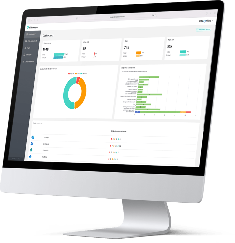 DataMapper's data inventory makes it easy to monitor data privacy and compliance.